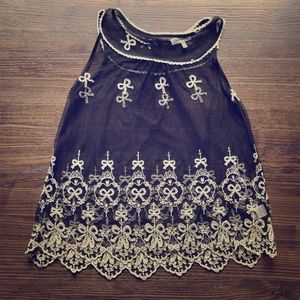 Monteau Sheer Lace Top